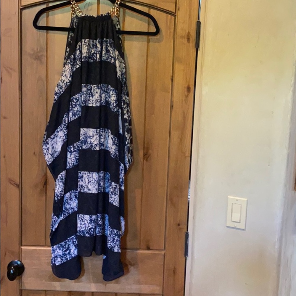 MICHAEL Michael Kors Blue Stripped Dress